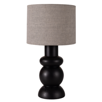 Үстел шамы Қара ағаш қабатталған баған зығыр көлеңкесі