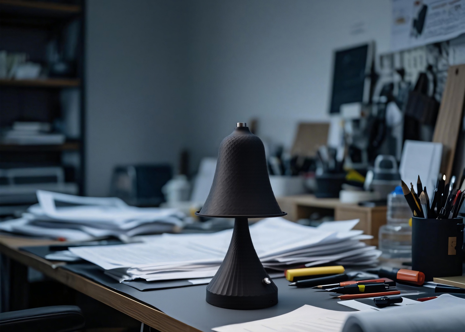 Black LED Studio Table Lamp