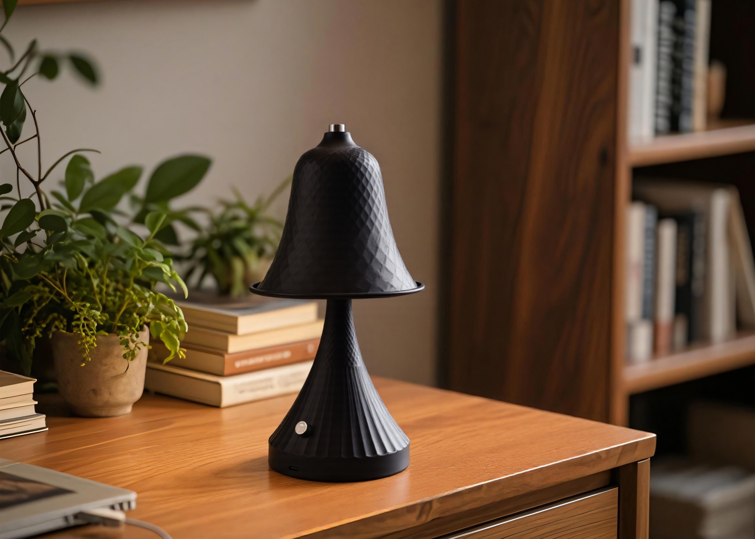 Black Metal LED Table Lamp