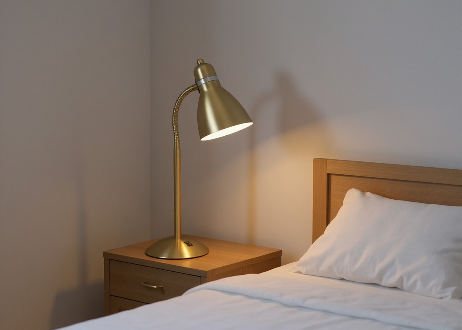 desk lamp in bedroom