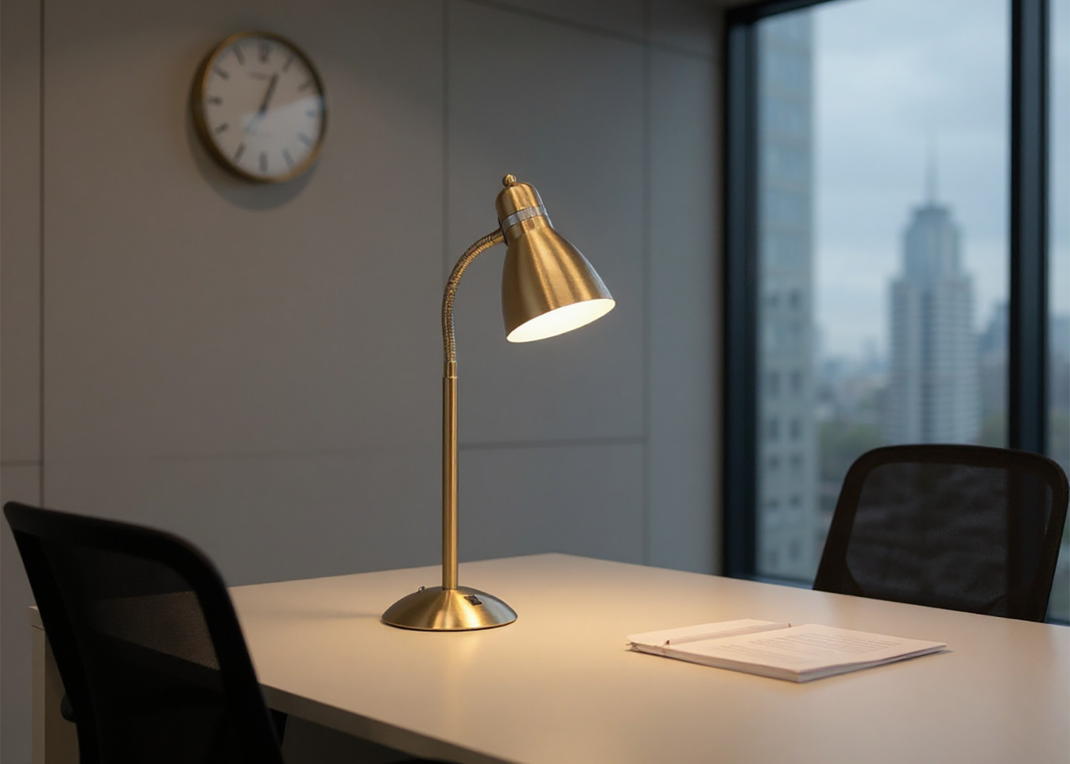 desk lamp in office