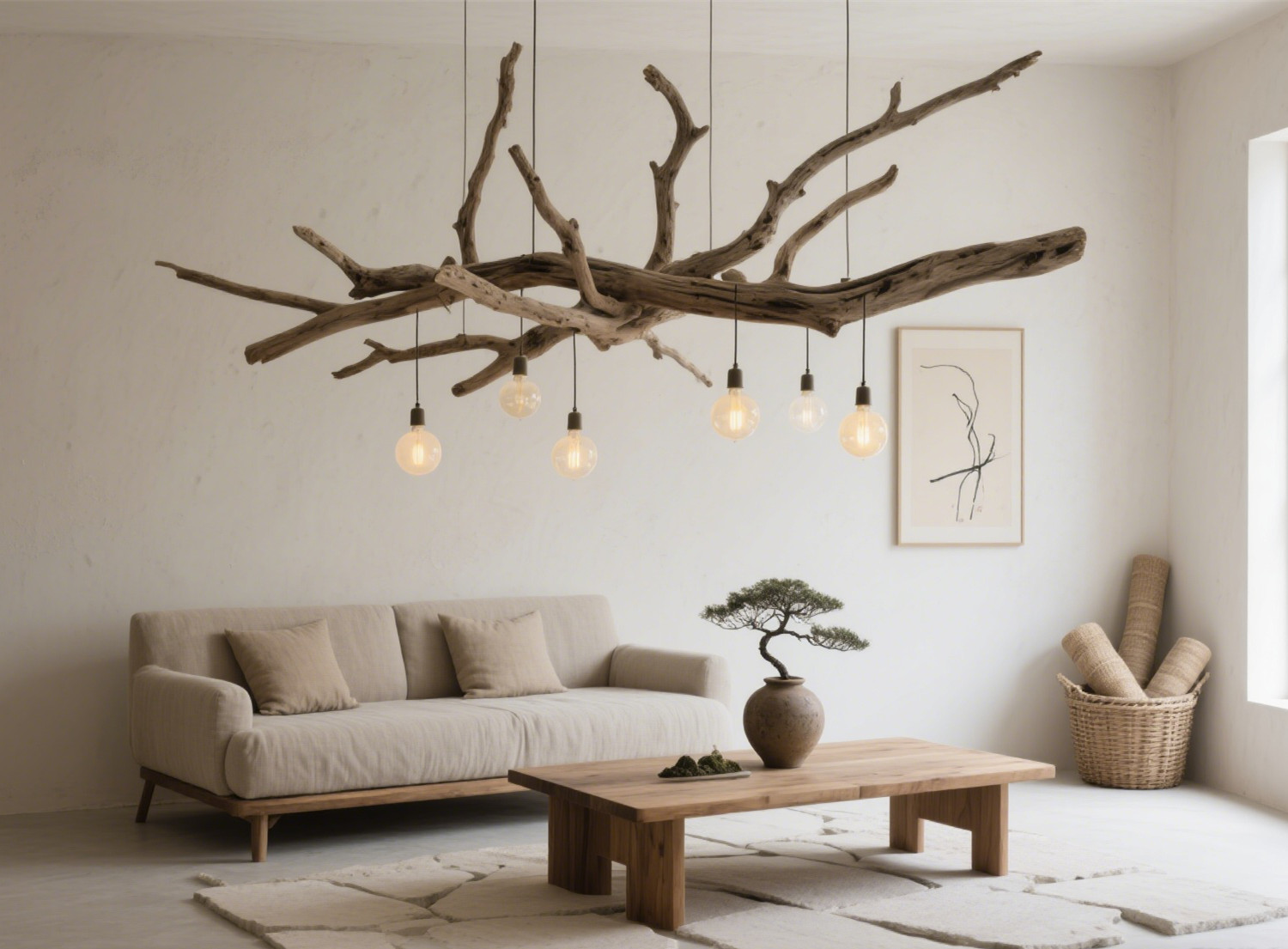 lustre en bois flotté1