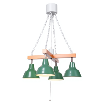 Падвесная лямпа на заказ для высокіх столяў, драўляныя бэлькі, сучасная...