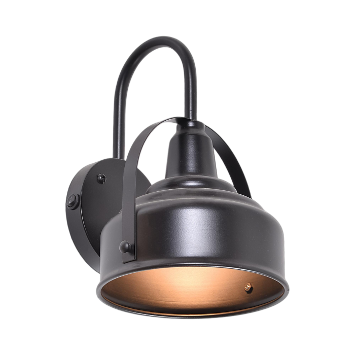 屋外用、カスタマイズ可能なインダストリアル ブラック メタル ウォール ランプ