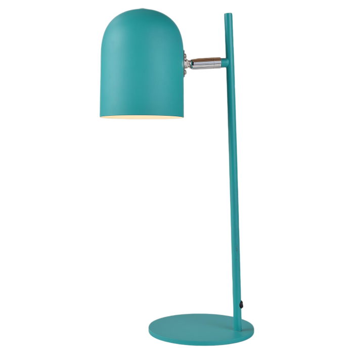 Table Lamp, Green Metal Desk Light with Adjustable Shade ...