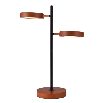 ئۈستەل چىرىغى ، قوش مىس باشلىق ياغاچ ئۈستەل چىرىغى ...