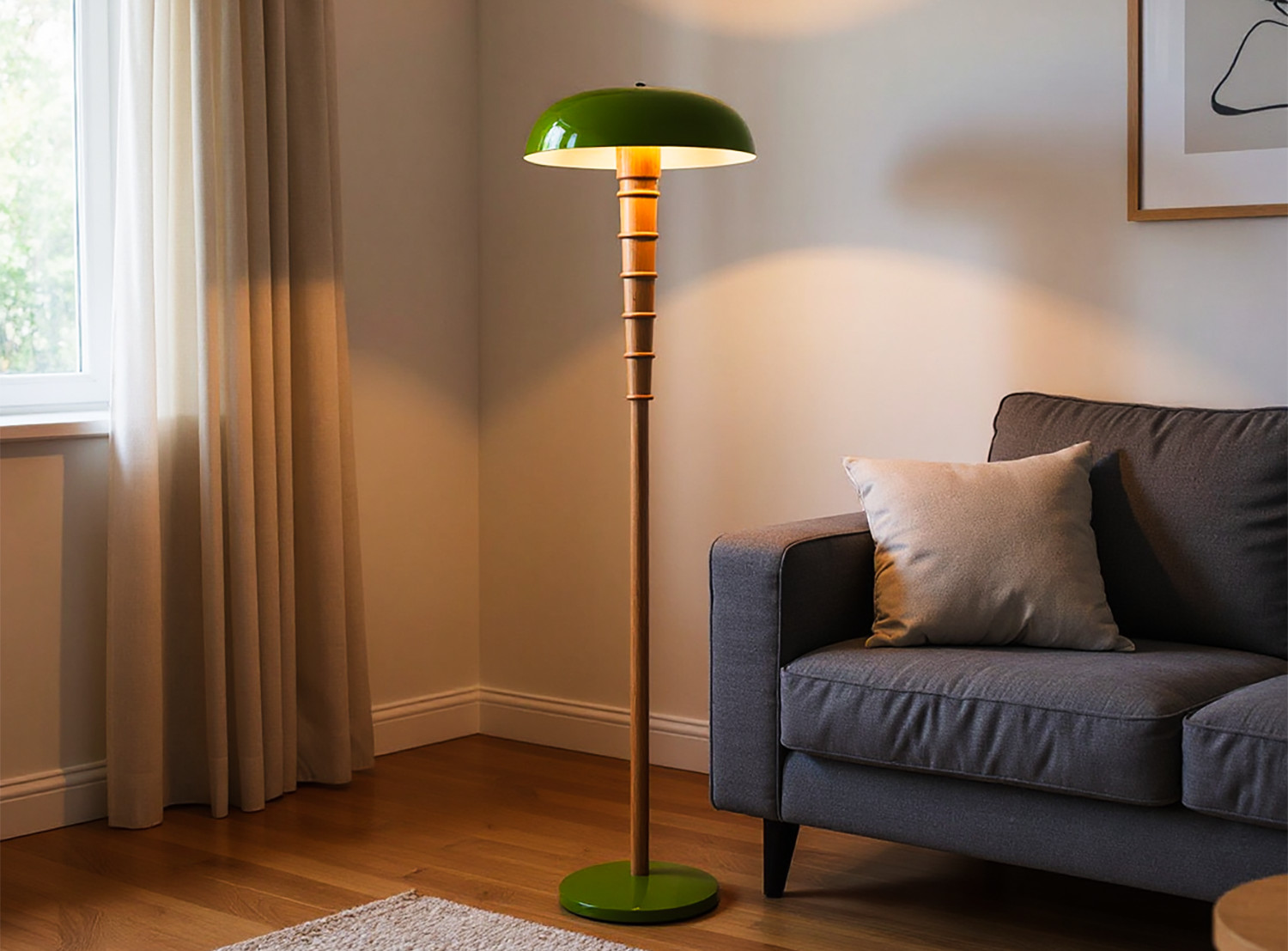 floor lamp in living room
