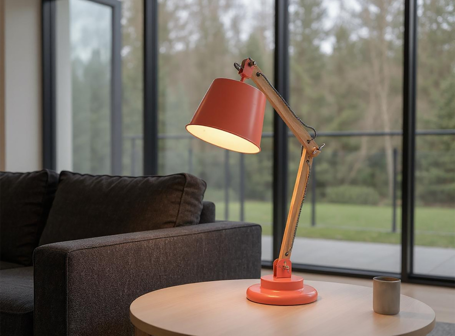industrial table lamp in the living room2