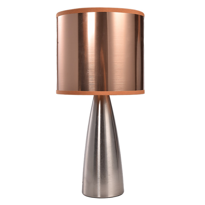 Lighting Bedside Table Lamps with Copper Shade