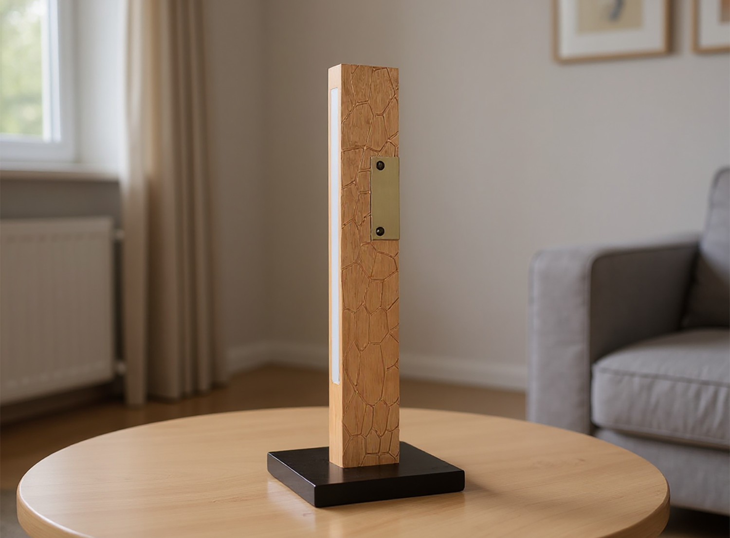 table lamp on the table 
