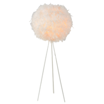 Floor Lamp, Custom Wholesale Fluffy White Feather Ball Tr...