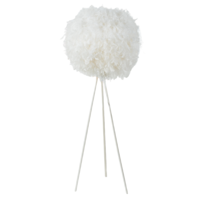 Floor Lamp, Custom Wholesale Fluffy White Feather Ball Tr...