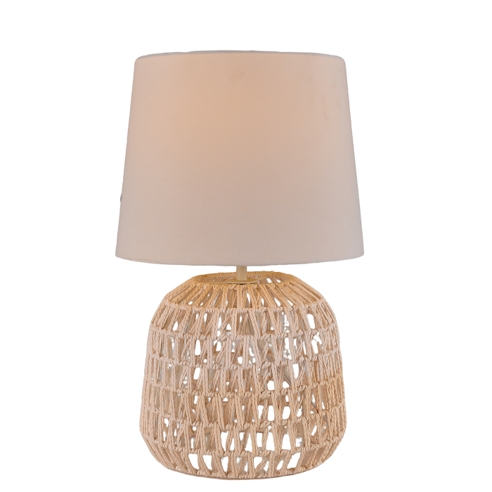 Настольная лямпа, наладжвальны абажур з натуральнай тканіны...