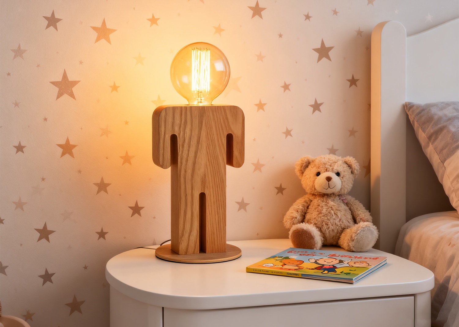 wood table lamp for bedroom