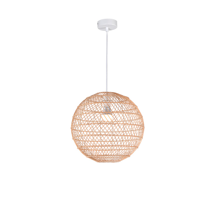 Падвесная лямпа з шарам з ратанга