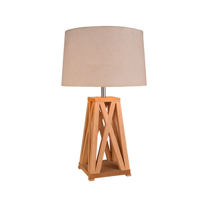 Rustic Wooden X - жақтау үстел шамы