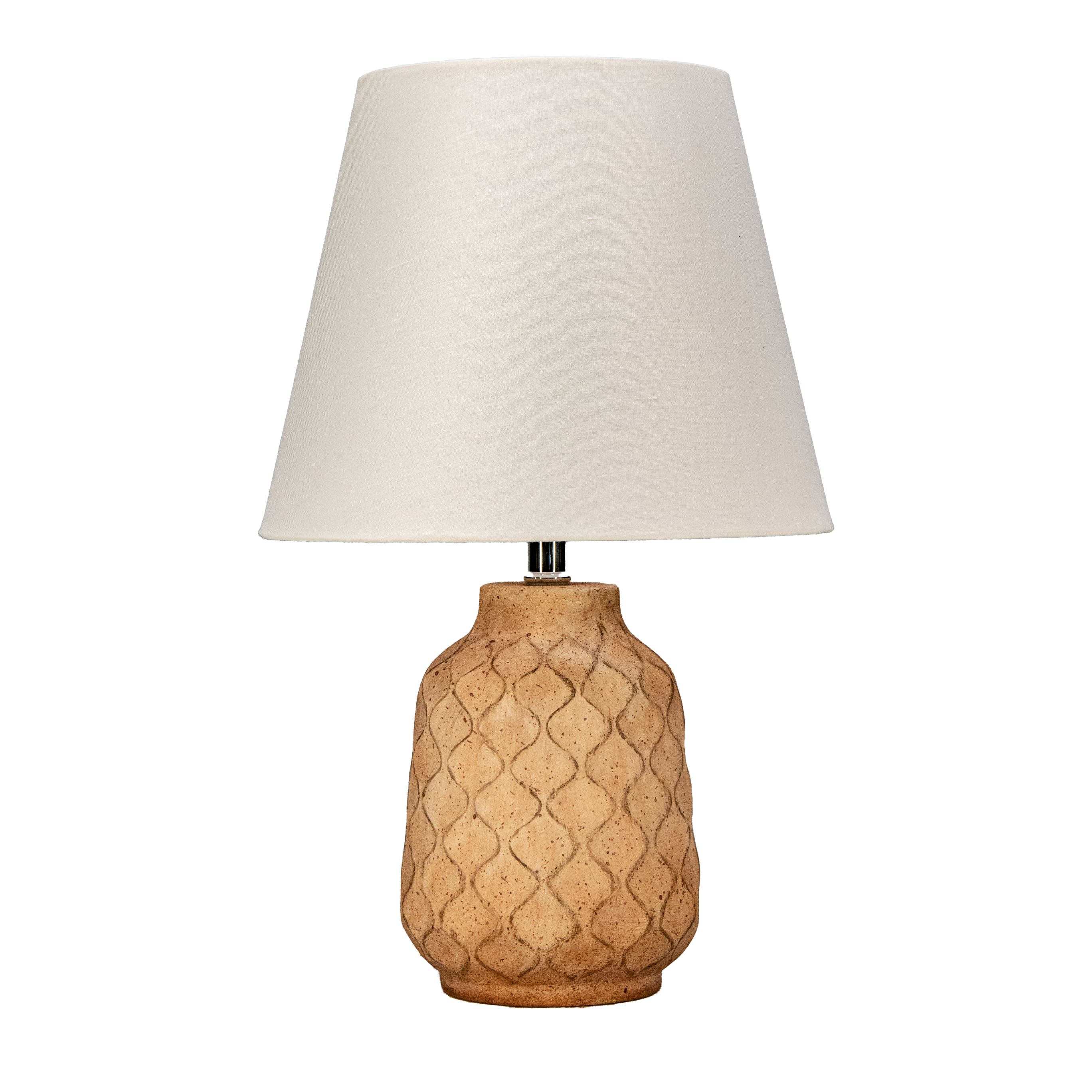 Modern Table Light with Textured Ceramic