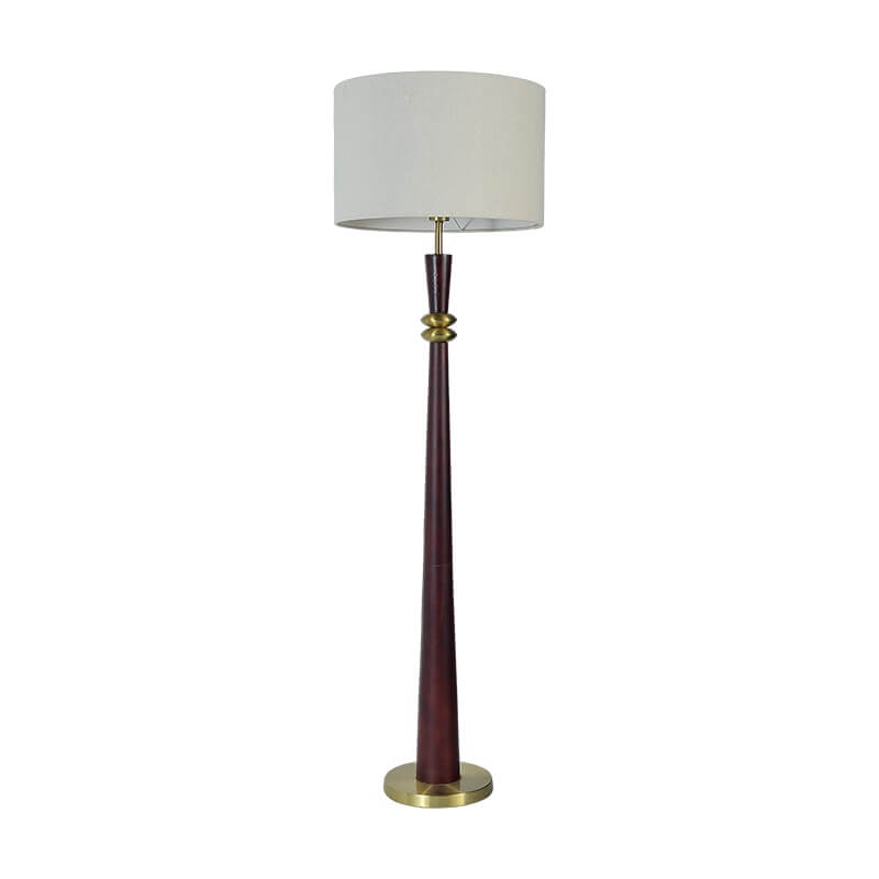 wood fabric floor lamp