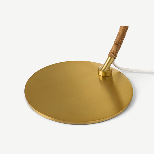 Metal lamp base