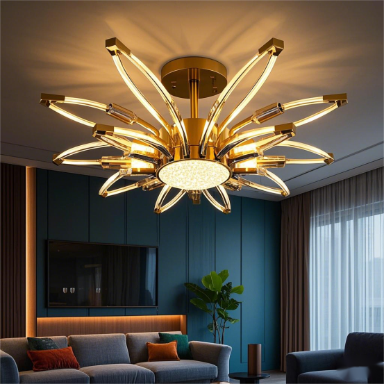 Ceiling light, made of pure hardware material