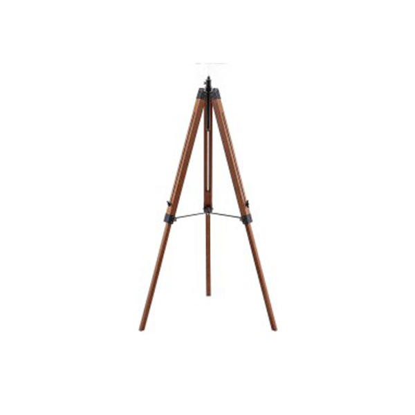 Lamp stand made of hardware and solid wood