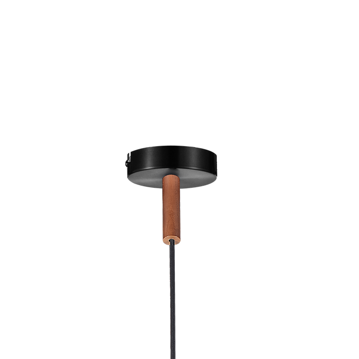Pendant Lamp with Modern Matte Black Lampshade