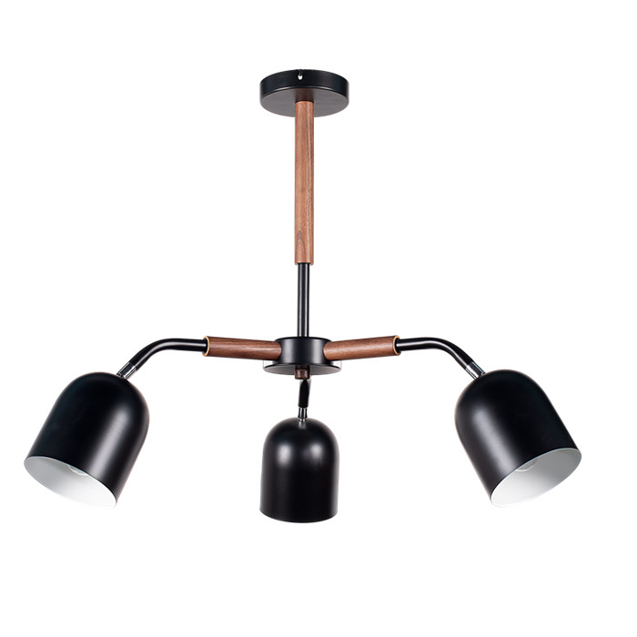 Pendant Lamp with Conical Black shade