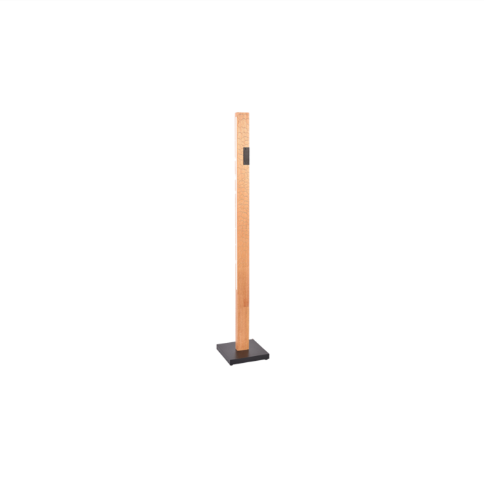 Floor Lamp with Wooden Lamp Rod