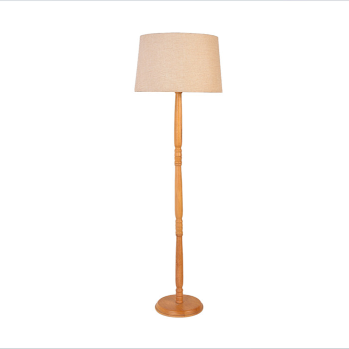 Floor Lamp with Linen Lamp Shade