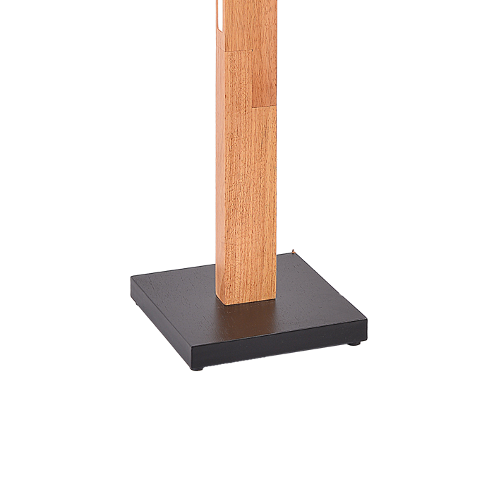 Floor Lamp with Wooden Lamp Rod