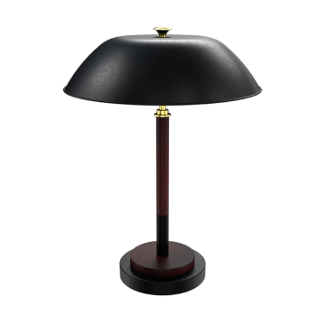 Стол лампа, металл лампа негизи менен металл кол чатыр абажур