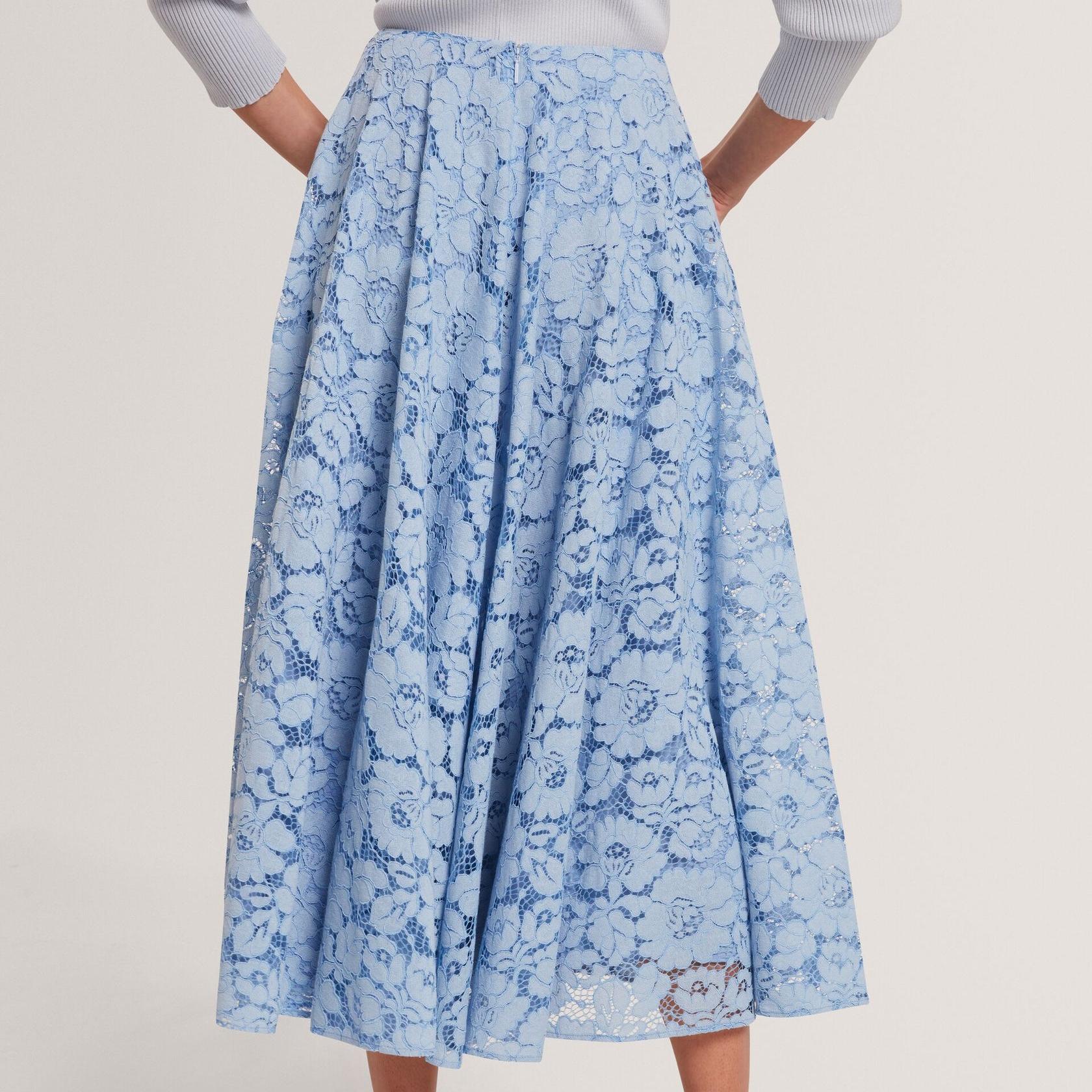 ODM CusCustom Lace Voluminous A-Line Midi Skirt Factory, Company | Dixiao
