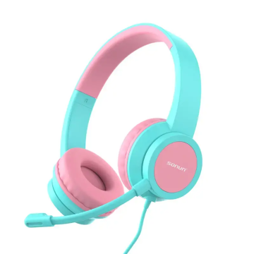 Customized Deep Bass Children Headsets Wired With Microphone And Volume Control