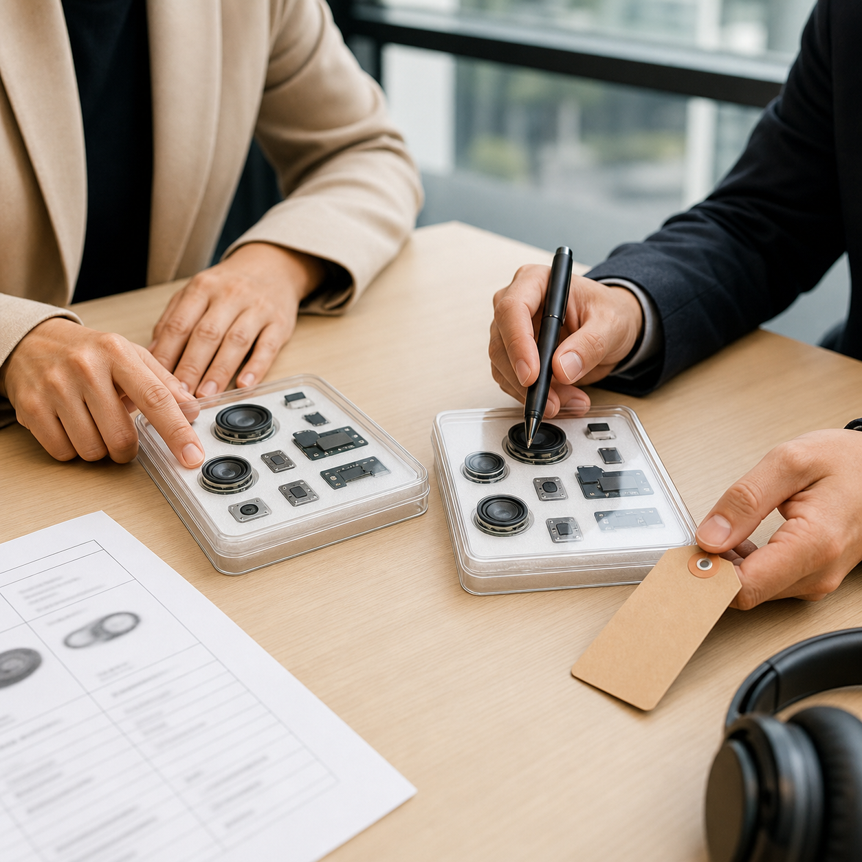 Normas de modificación de componentes para pedidos de fabricantes de equipos originales (OEM) de auriculares