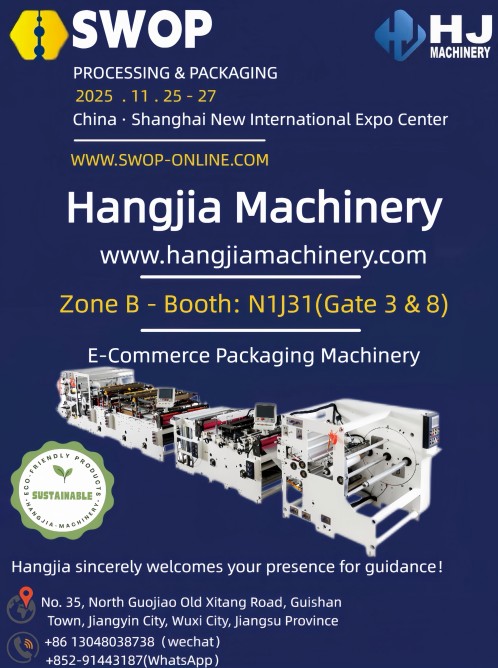 Paper or Plastic? We Build Solutions for Both! Meet Hangjia Machinery at SWOP 2025, November 25–27.