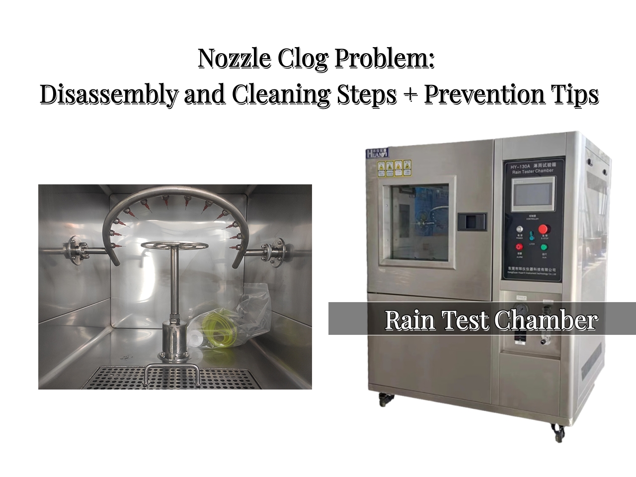 Rain Test Chamber Nozzle Clog Problem: Cleaning Steps + Prevention Tips