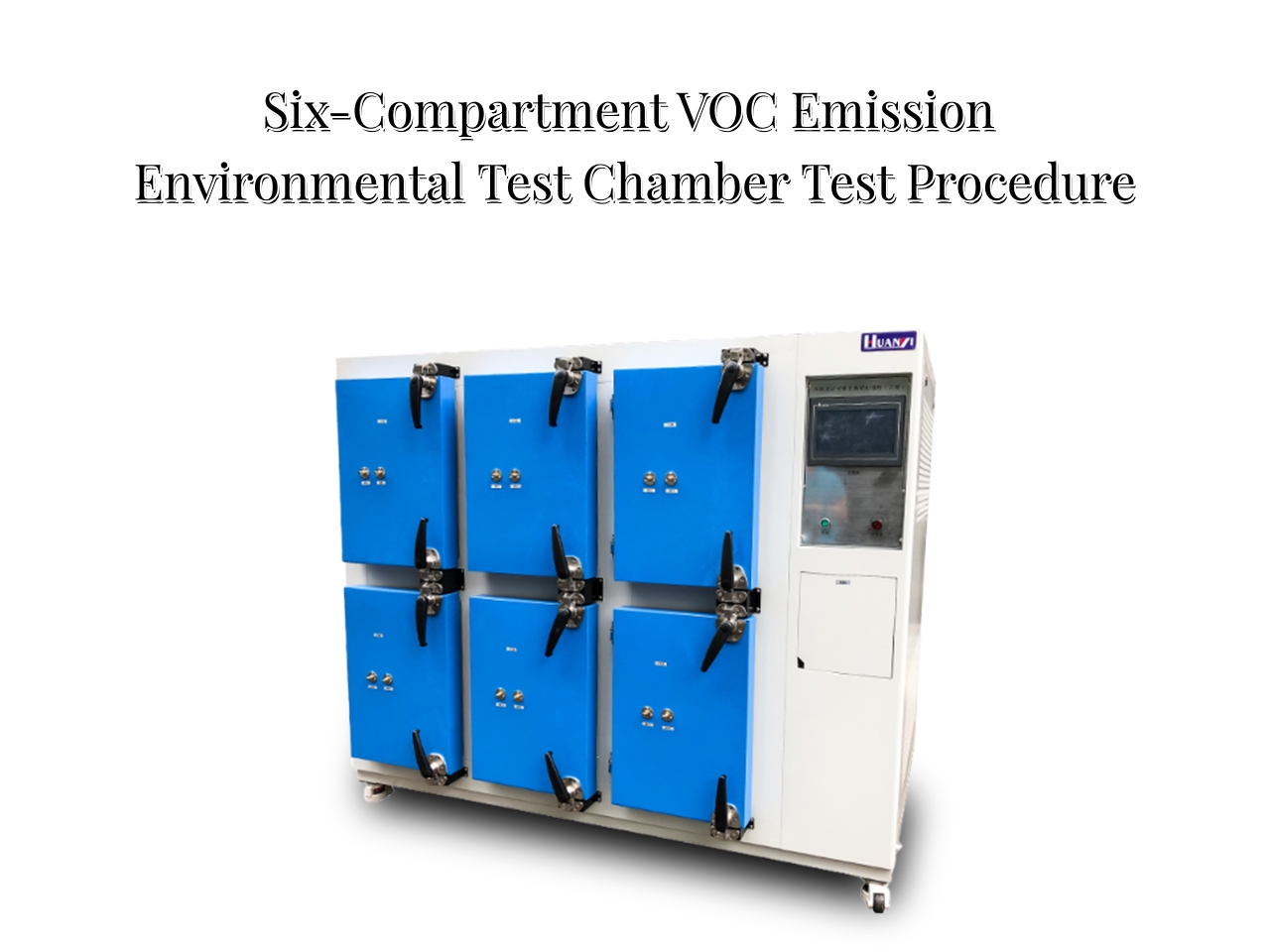 Procédure d'essai en chambre d'essai environnementale à six compartiments pour les émissions de COV