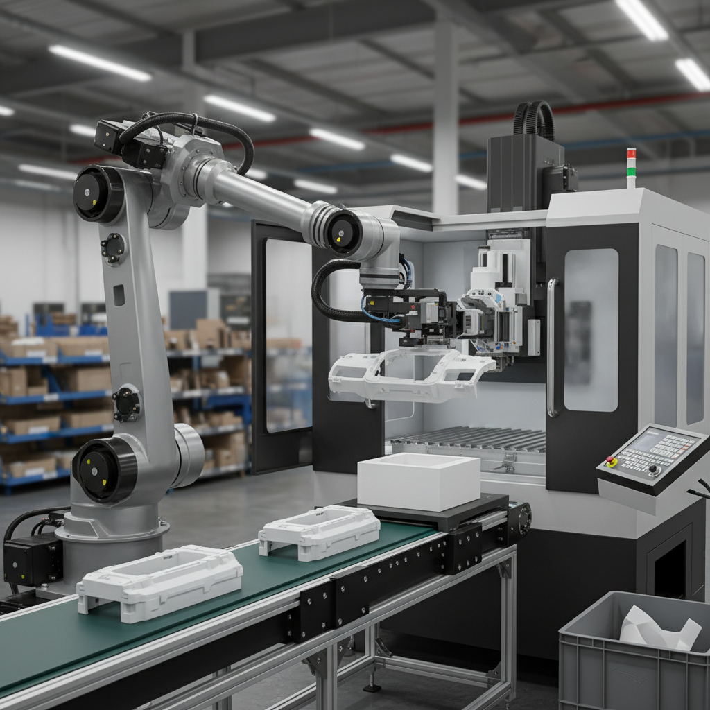 Robot Cnc Machine For Plastic Unloading