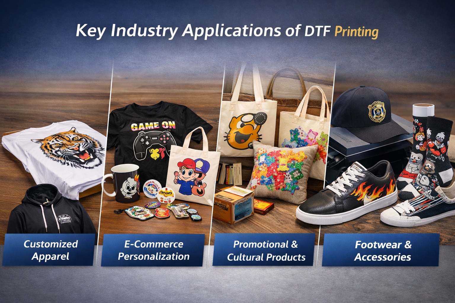 Applications of DTF White Ink Printing Machines