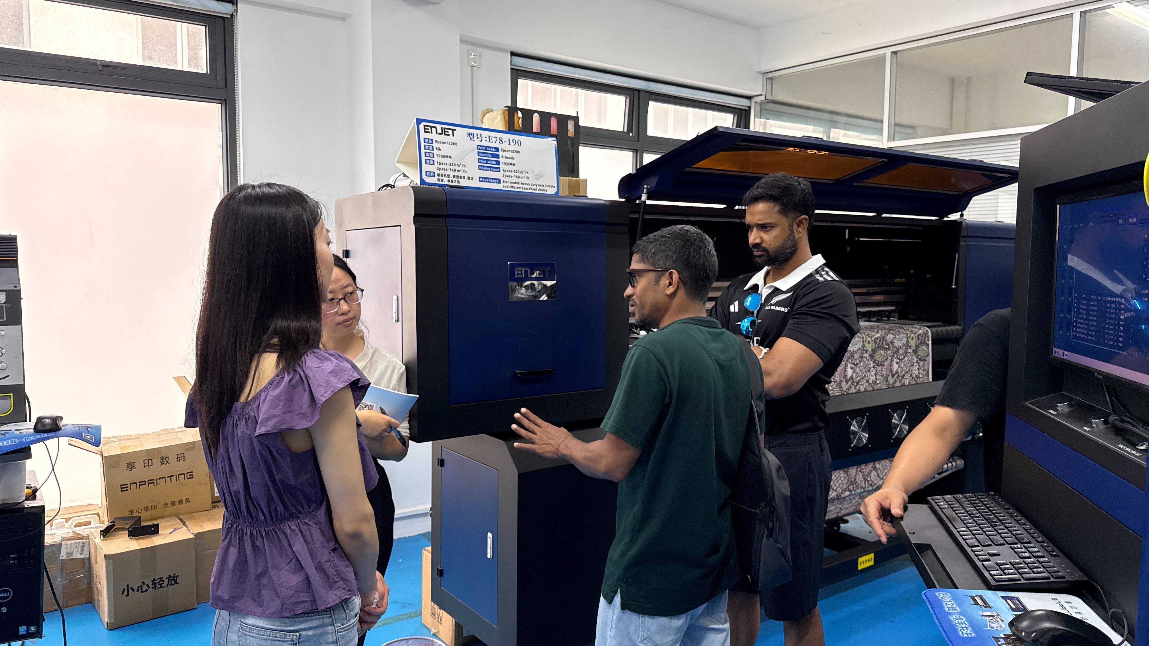 Customer nih ENJET E74-190 PRO Sublimation Printer cu a duhning in suaimi hmangin a hneksak