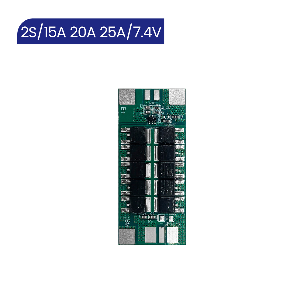 2S 25A BMS suitable for 2S NMC/LFP batteries