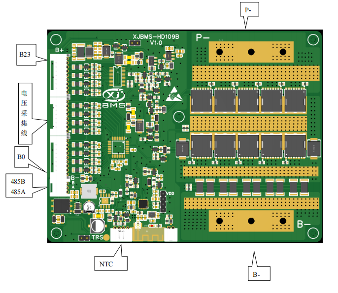 Smart BMS with BT APP for Any Battery Pack