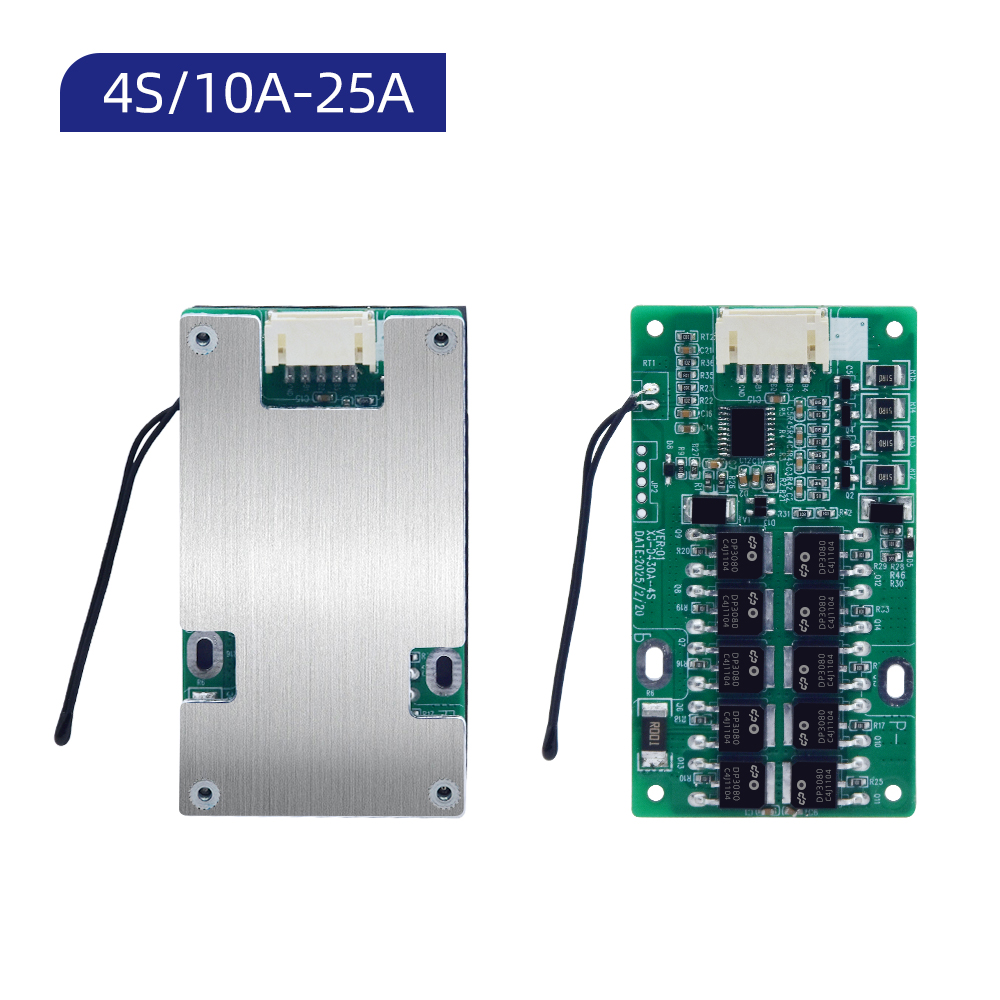 XJ-D430 BMS 4S 12V 10A~25A LFP NMC Lithium Battery with Balance NTC Temperature Sensors