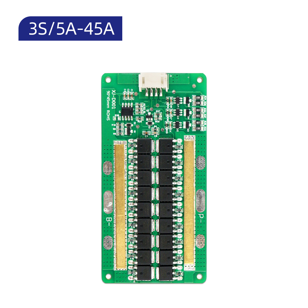 XJ-D001 3S 5A-50A BMS Same Port for Lithium LifePO4 NMC Battery