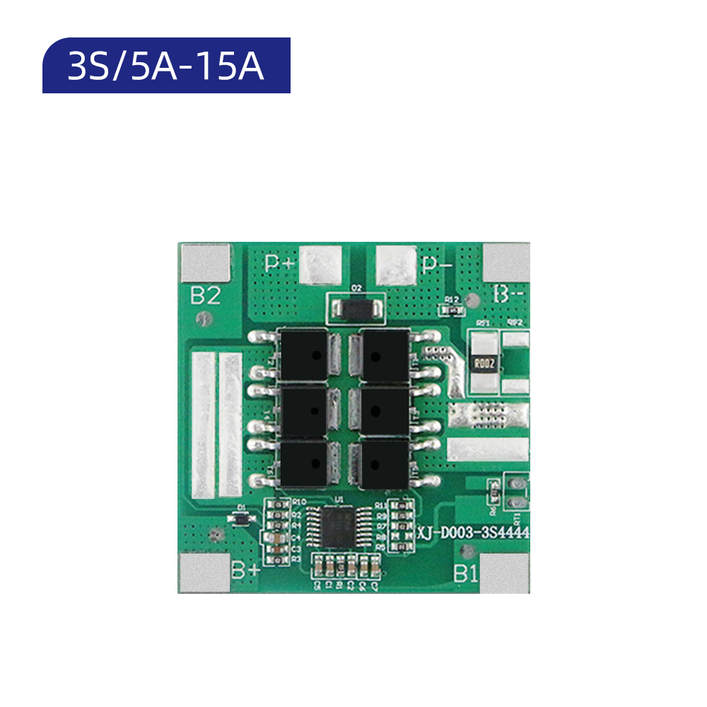 XJ-D003 3S 5A/10A/15A 12V BMS for 18650 21700 Li-ion Battery