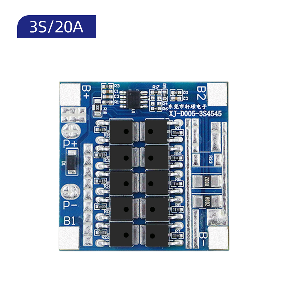 XJ-D005 3S 5A/10A/15A/20A/25A BMS for Electric Power Tool LifePO4 NMC Lithium Battery