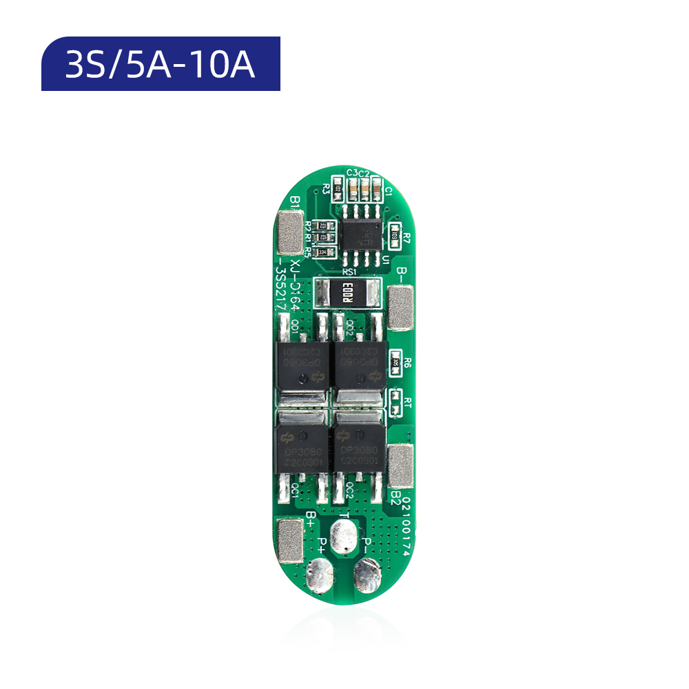 XJ-D164 3S 9V 12S 5A 10A Lithium 18650 Battery BMS for Power Tools