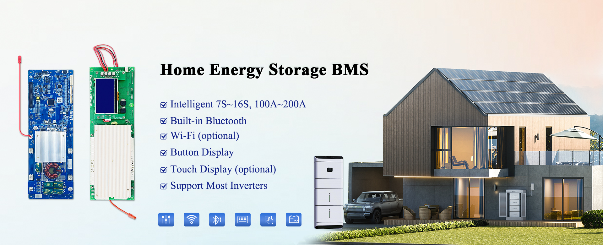 XJ Home Energy Storage BMS 7S-16S 100A/200A