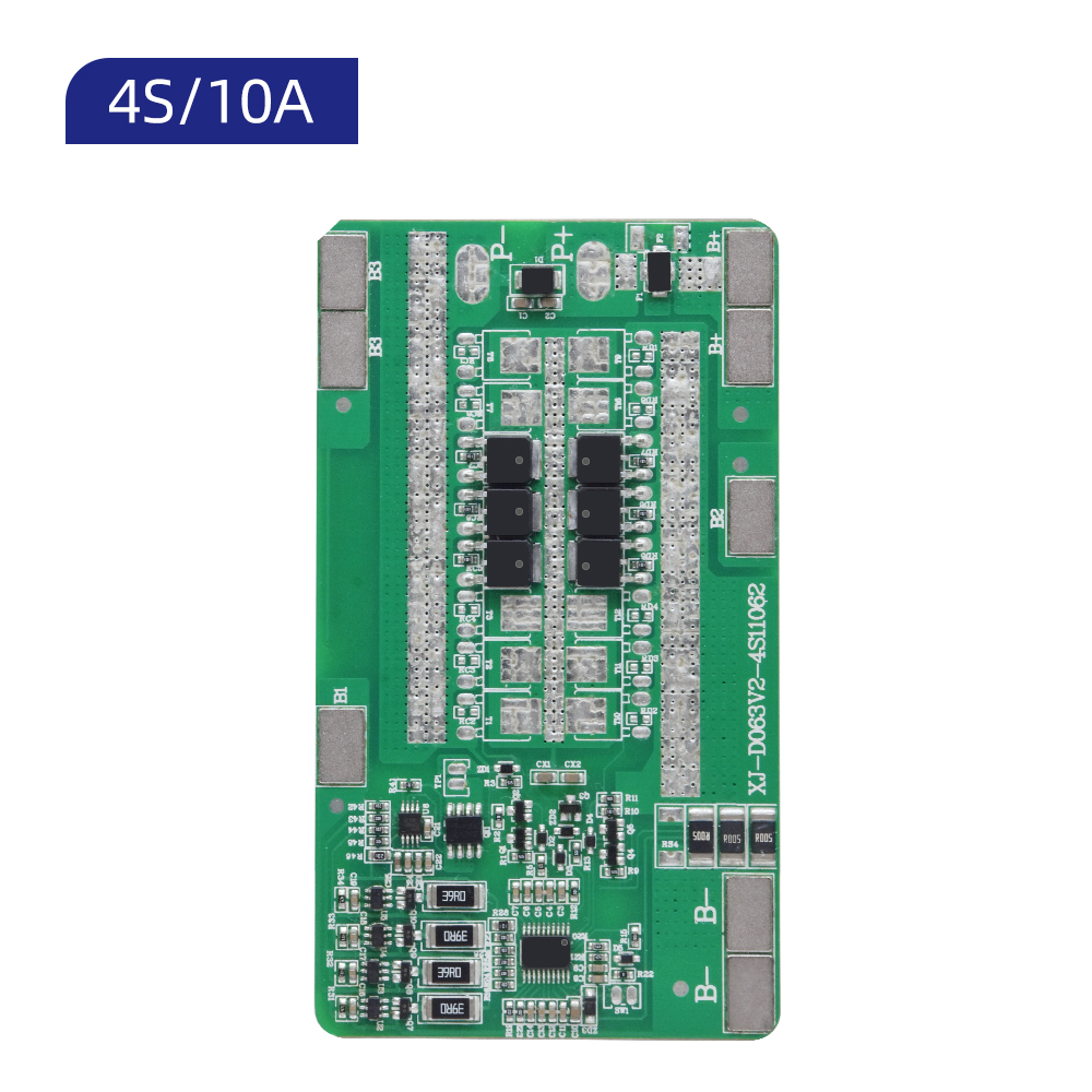 XJ-D063V2 4S 14.8V 10A BMS Common Port With Bal...