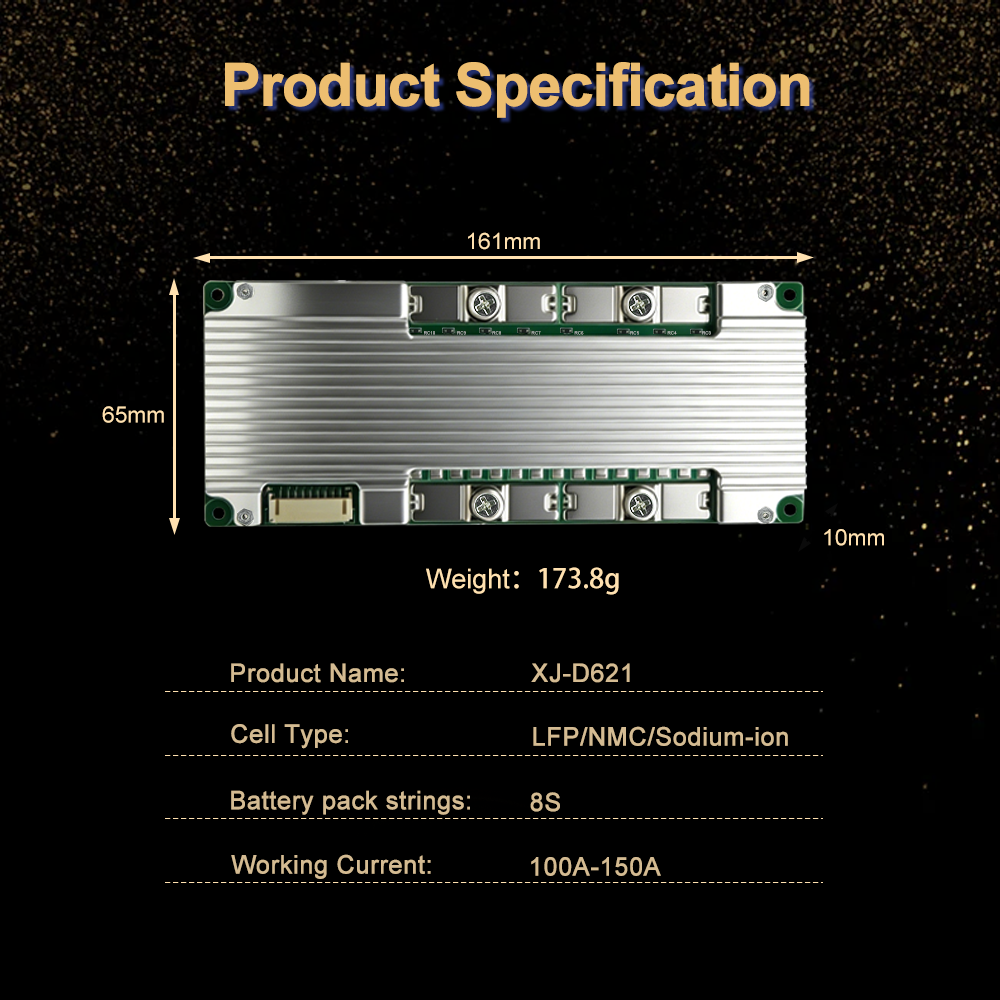 ODM XJ-D621 8S 24V 100A 150A BMS（リン酸鉄リチウム・ナトリウム
